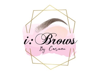 i : Brows by Carmen logo design by LogoInvent