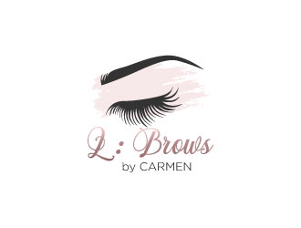 i : Brows by Carmen logo design by bayudesain88