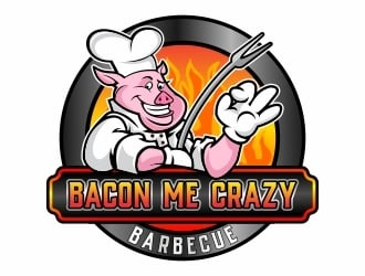 Bacon Me Crazy logo design by madjuberkarya