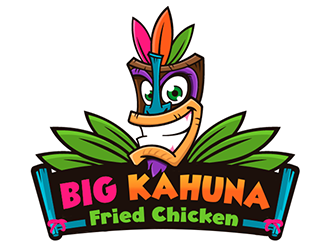 Big Kahuna Fried Chicken logo design by Optimus