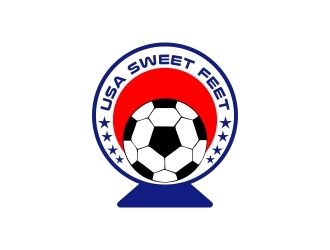 USA Sweet Feet logo design by naldart