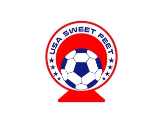 USA Sweet Feet logo design by naldart