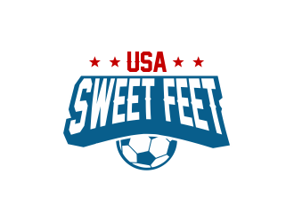 USA Sweet Feet logo design by Girly