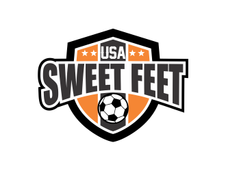 USA Sweet Feet logo design by Girly