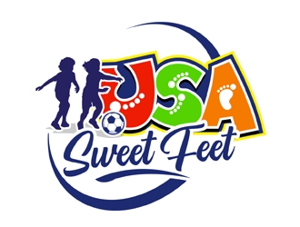 USA Sweet Feet logo design by MAXR