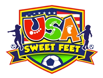 USA Sweet Feet logo design by MAXR