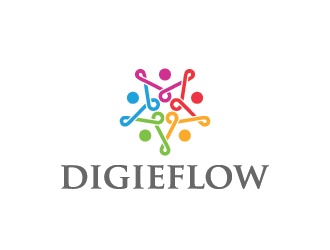Digieflow logo design by mhala