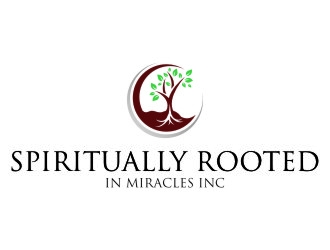 Spiritually Rooted In Miracles Inc logo design by jetzu