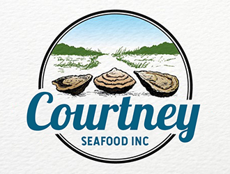 Courtney Seafood Inc logo design by Optimus