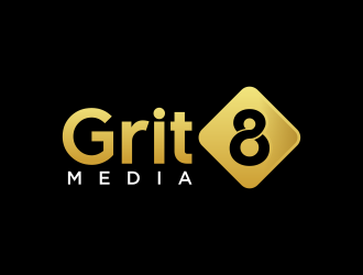 Grit 8 Media logo design by hidro