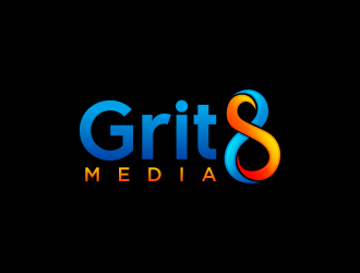 Grit 8 Media logo design by hidro