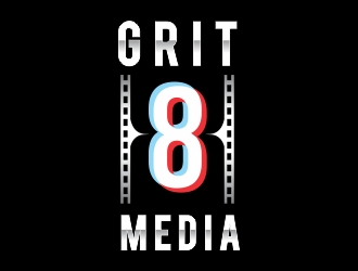 Grit 8 Media logo design by ruki