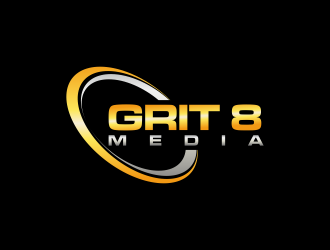Grit 8 Media logo design by RIANW