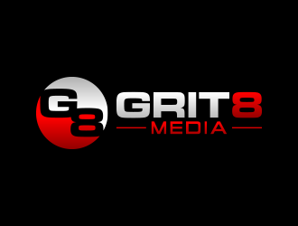 Grit 8 Media logo design by lexipej