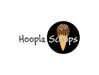 Hoopla Scoops logo design by ROSHTEIN
