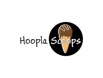 Hoopla Scoops logo design by ROSHTEIN