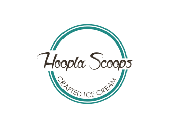 Hoopla Scoops logo design by giphone