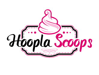 Hoopla Scoops logo design by pencilhand
