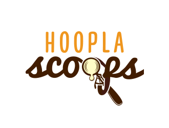 Hoopla Scoops logo design by keylogo