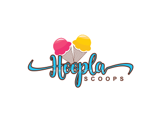 Hoopla Scoops logo design by meliodas