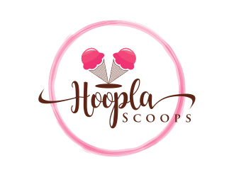 Hoopla Scoops logo design by meliodas