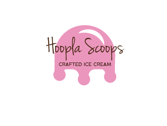 Hoopla Scoops logo design by ogolwen