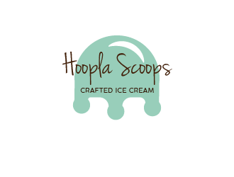 Hoopla Scoops logo design by ogolwen