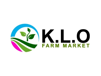 K.L.O Farm Market logo design by Dawnxisoul393
