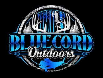 Blue Cord Outdoors logo design by DreamLogoDesign
