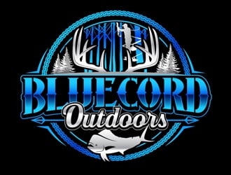 Blue Cord Outdoors logo design by DreamLogoDesign