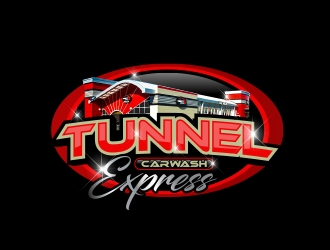 Tunnel Car Wash Express logo design by MarkindDesign