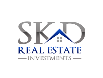 skd real estate investments logo design by serprimero
