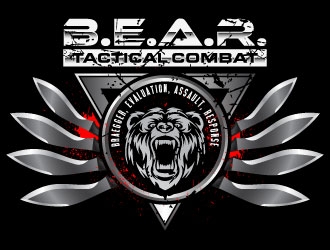 B.E.A.R. TACTICAL COMBAT logo design by daywalker
