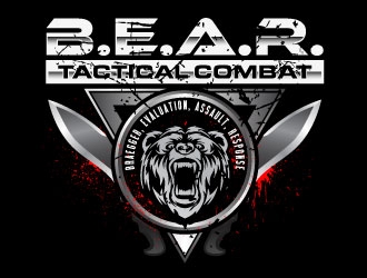 B.E.A.R. TACTICAL COMBAT logo design by daywalker