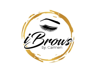 i : Brows by Carmen logo design by MarkindDesign
