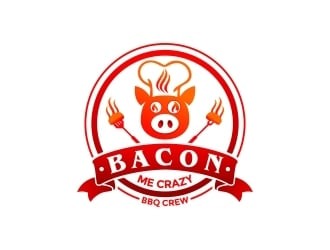 Bacon Me Crazy logo design by naldart