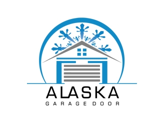 Alaska Garage Door logo design by nikkl