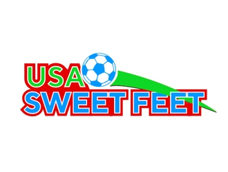 USA Sweet Feet logo design by Roma