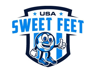 USA Sweet Feet logo design by daywalker