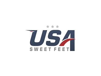 USA Sweet Feet logo design by Project48