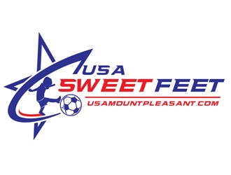 USA Sweet Feet logo design by gogo