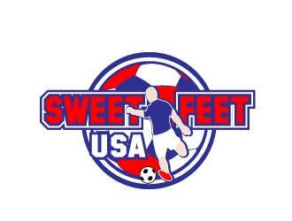 USA Sweet Feet logo design by samuraiXcreations