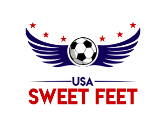 USA Sweet Feet logo design by JessicaLopes