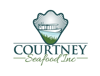 Courtney Seafood Inc logo design by DreamLogoDesign