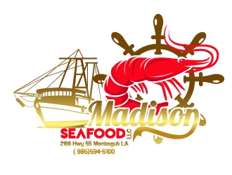 Courtney Seafood Inc logo design by Suvendu