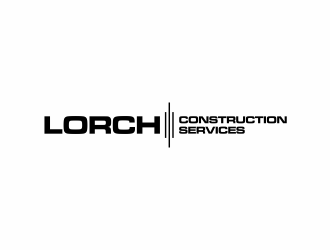 Lorch Construction Services logo design by santrie