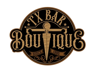 Tx Bar Boutique logo design by DreamLogoDesign
