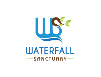Waterfall Sanctuary logo design by SiliaD