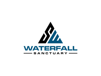 Waterfall Sanctuary logo design by dewipadi