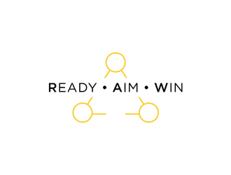 READY • AIM • WIN logo design by johana